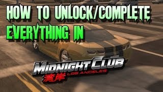 Midnight Club LA: How To Unlock & Complete Everything Make Everything Free *Links in Description*