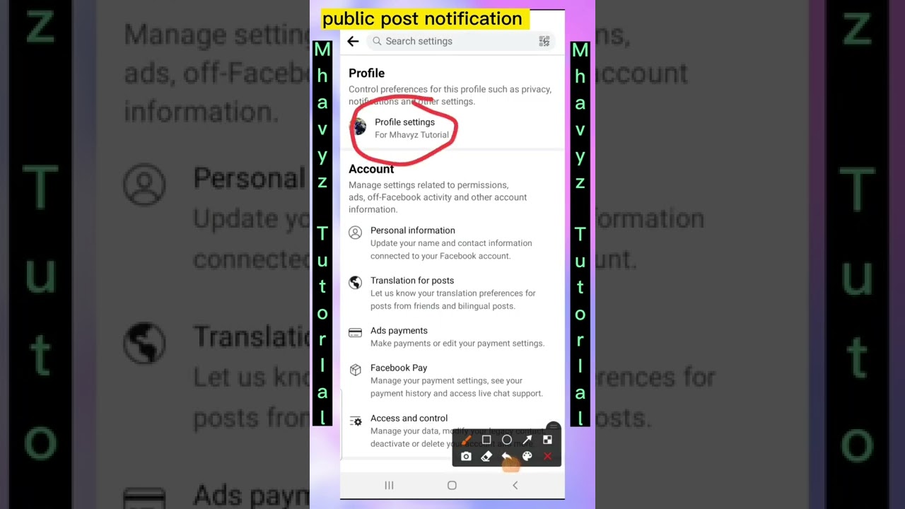 Edit public post notification #short #notificationoff #notificationon #shortvideo #shorttutorial