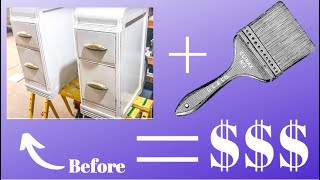 Buying, Painting, Selling FROM START TO FINISH Furniture Flipping #5