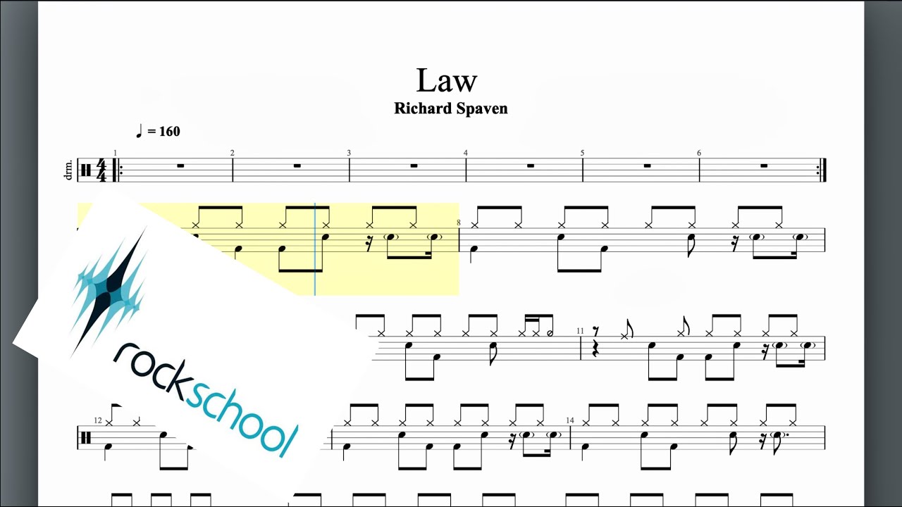 Law Rockschool Grade 7 Drums