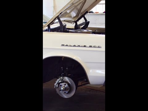 Front disc brake conversion kit installed on a 1965 Ford Galaxie