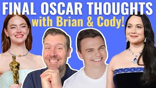Final Oscar Thoughts 2024 with Brian & Cody!