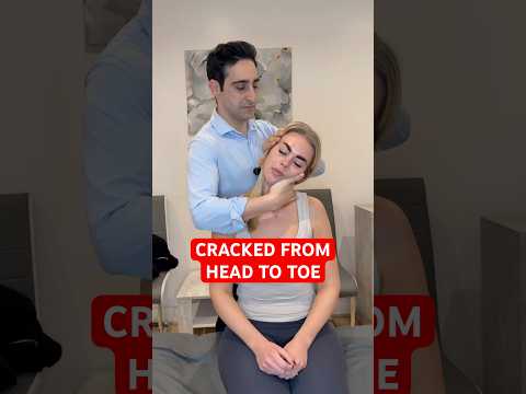 INCREDIBLY LOUD AND SATISFYING -CRACKED FROM HEAD TO TOE! #asmr #satisfying #chiropractic #osteopath