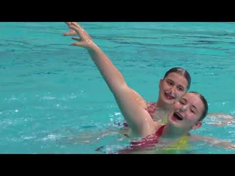 Artistic Swimming 2025 Youth Duet Free 10.