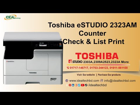 Toshiba E-studio 2323AM  2523Am Total Check & Counter Print