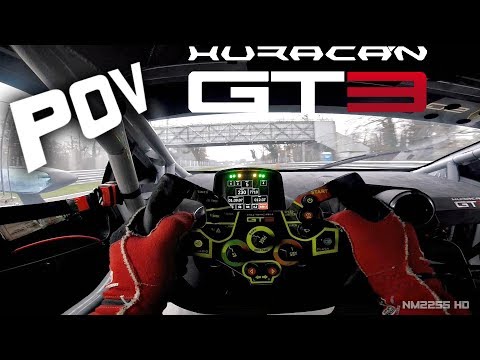 Lamborghini Huracan GT3 POV Helmetcam OnBoard at Monza Circuit with Federico Leo! - LOUD V10 Sounds!