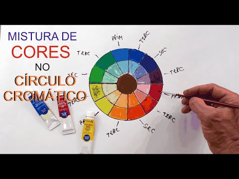 MISTURA DE CORES | COMO FAZER CIRCULO CROMÁTICO | CORES PRIMÁRIAS, SECUNDÁRIAS E TERCIÁRIAS
