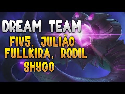 RODIL, SHYGO, JULIÃO ANIMAL, FULLKIRA E FIV5 - ESSE TIME VENCERIA O CBLOL FÁCIL!!!