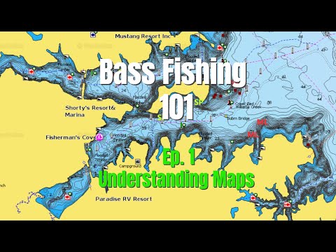 Bass Fishing 101 - Ep. 1 - Understanding Maps - You can't catch fish if you can't find them!