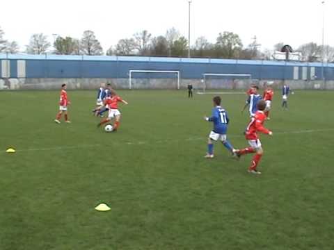 Laatste wedstrijd om plaats 5 t/m 8 tegen GVVV JO11-1