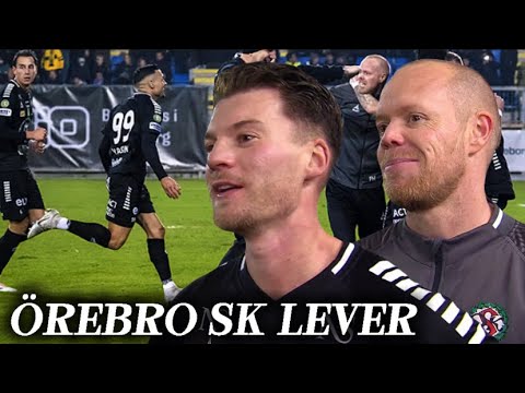 Miraklet i Trelleborg - Örebro SK lever (Målen, firandet, Intervjuer)