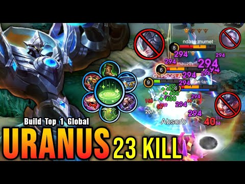 SUPER TANK!! 23 Kills Uranus with Revitalize META!! - Build Top 1 Global Uranus ~ MLBB