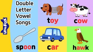 Phonics Songs | Two Vowels Making a Single Sound | Vowel Digraphs | r-controlled Vowels | Little Fox
