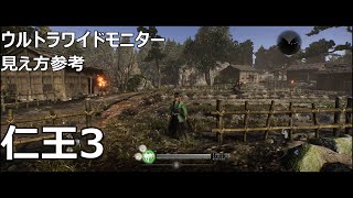 仁王３　ウルトラワイドモニター　見え方参考動画