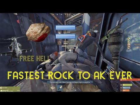Fastest Rock To AK Ever Rust Console