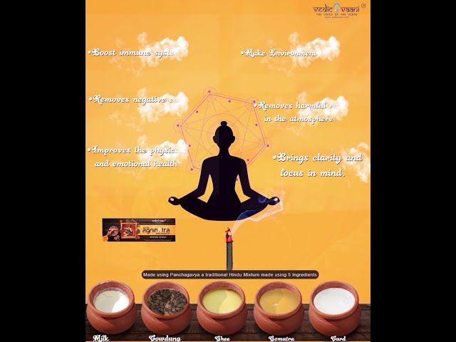 Vedic Agnihotra Panchagavya Incense Sticks 100 gms video