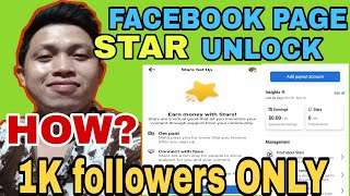 HOW TO EARN MONEY IN REELS VIDEO || HOW TO UNLOCK STAR IN FACE BOOK PAGE IN 1K FOLLOWERS ONLY