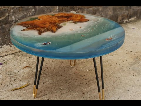 Multi ocean river look resin epoxy table top, dining table, ...