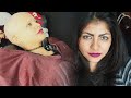 Girl Shaving Bald Hair With Sexy Eyebrow