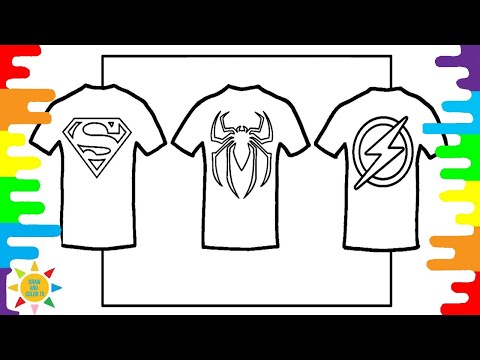SUPERHERO T-SHIRTS Coloring Page|SUPERMAN|SPIDERMAN|FLASH|Emdi x Coorby - Lonewolf [NCS Release]