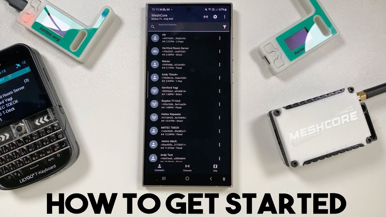 How to get started with MeshCore off grid text messaging