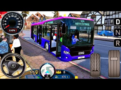 Coach Articulated Bus Realistic Driving - New Bus in City Multiplayer EVO - Android GamePlay #1