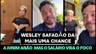 WESLEY SAFADÃO DÁ UMA SEGUNDA CHANCE A JUNIM ANÃO MAS O ASSUNTO SALÁRIO ROUBA A CENA