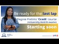 Degree Level Prelims Crash Course Degree Prelims Exam 2023 University Assistant SI Field Officer
