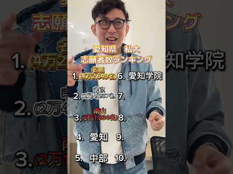 理学療法学科 愛知県　私立大学　志願者数ランキング　#大学　#偏差値　#名古屋　#名城大学  #南山