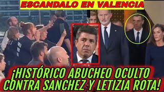 💥OCULTAN ABUCHEOS A PEDRO SÁNCHEZ! EN FUNERAL ESTADO DANA CON LETIZIA ORTIZ Y FELIPE VI EN VALENCIA