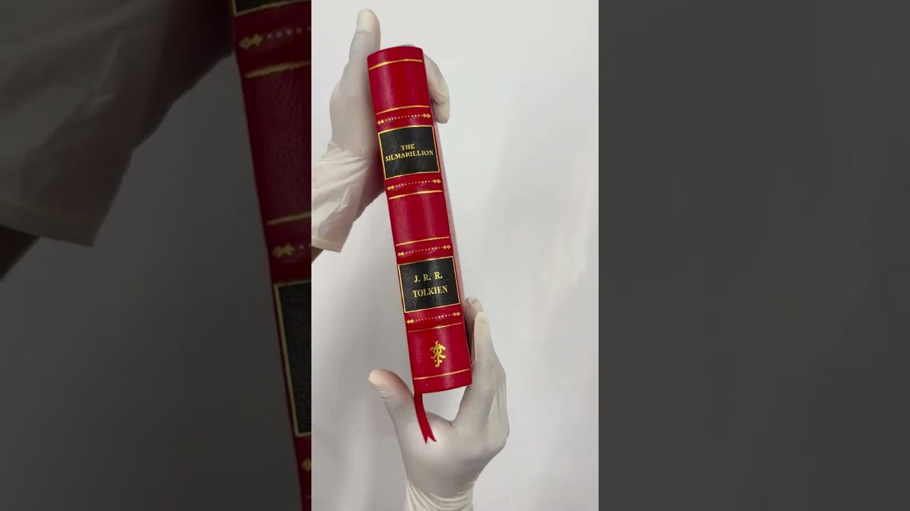 Stunning Leather-Bound Edition of J.R.R. Tolkien's The Silmarillion | Custom Book Binding Showcase