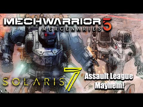 Assault league mayhem  - Mechwarrior 5 Solaris 7 mod - early access
