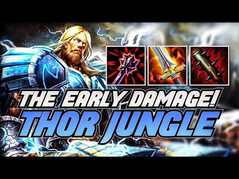 Thor: TECHINCAL DIFFULTIES FOR THE WIN!!! - Smite Season 8 Jungle Gameplay
