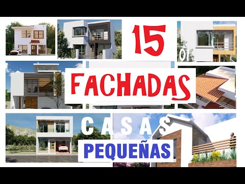 ☀15 FACHADAS BONITAS de CASAS PEQUEÑAS - FACHADAS BONITAS y sencillas