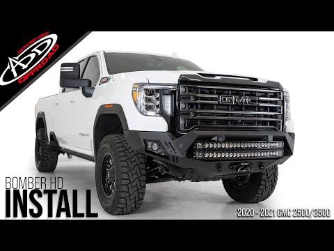 2020 - Up GMC 2500/3500 Front Bumper Removal and Bomber Installation