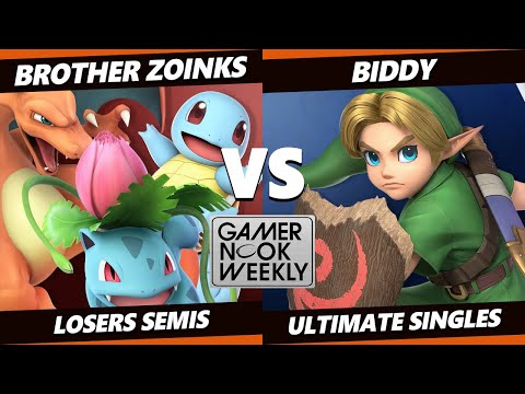 GNW 13 Losers Semis - Brother Zoinks (Pokemon Trainer) Vs. Biddy (Young Link) Smash Ultimate - SSBU