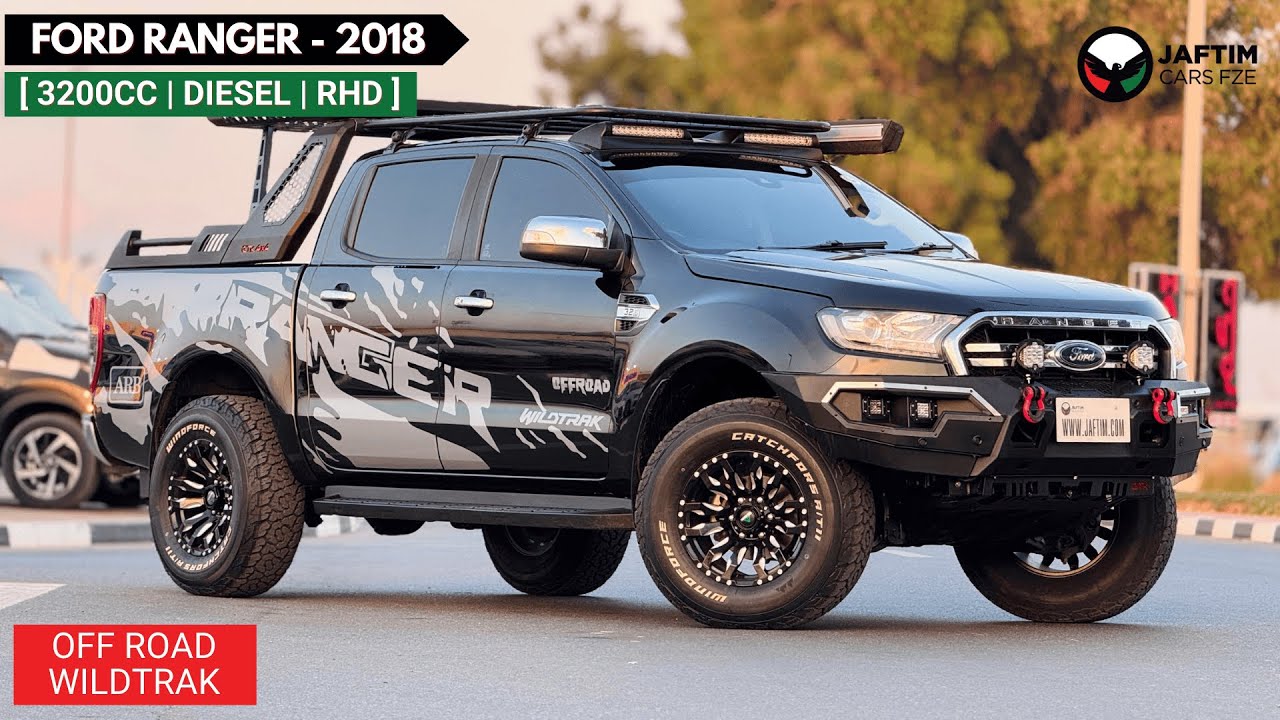 فورد رانجر OFF ROAD WILD TRAK | RHD | 2018 | (AT) | 3.2L DIESEL ENGINE | REAR VIEW CAMERA | SIDE AWNING CAMPING video