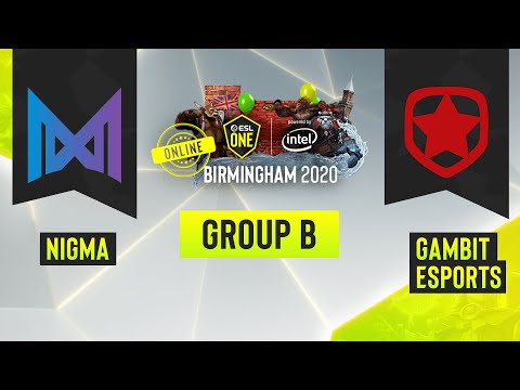 Dota2 - Team Nigma vs. Gambit - Game 1 - ESL One Birmingham 2020 - Group B - EU/CIS