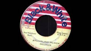 Dillinger - Stumbling Block / King Tubbys - Page One  (Black &amp; White)