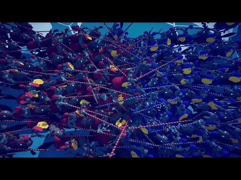 100 vs 100 Epic Massive Jouster Cavalry Battle - TABS | Totally Accurate Battle Simulator