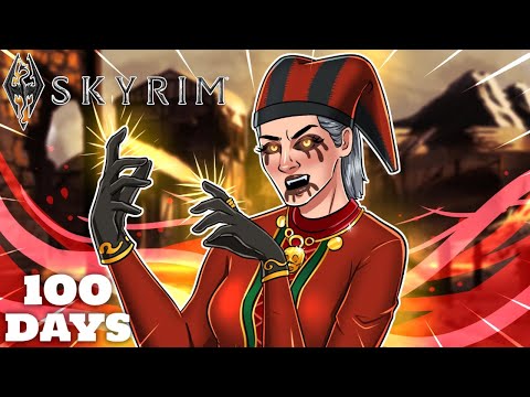 I Spent 100 Days In Skyrim Legendary Difficulty As A Vampire (Skyrim Movie)