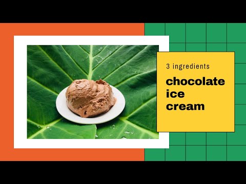 Chocolate ice cream 3 ingredients| No beater