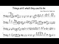 Ray Brown Transcription - Things ain't what they used to be - Oscar Peterson trio - Night train