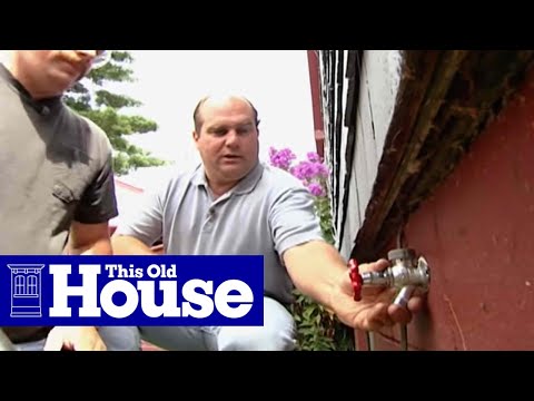 How to Install a Frost-Proof Faucet | This Old House