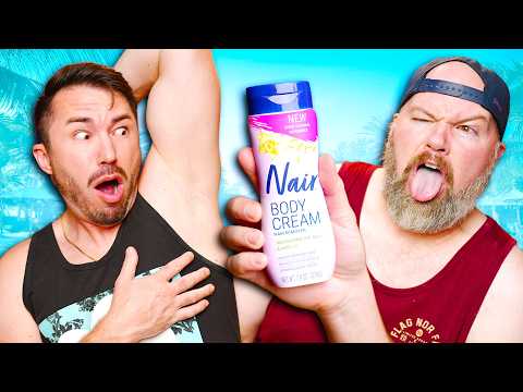 Men Try NAIR vs VEET - Body Hair Removal Test