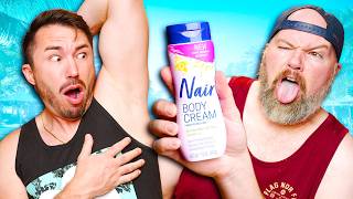 Männer probieren NAIR vs. VEET – Test zur Körperhaarentfernung