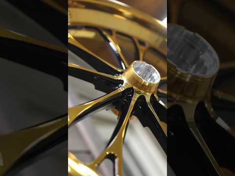 Gold & Black Weld Wheels 🔥 #powdercoating