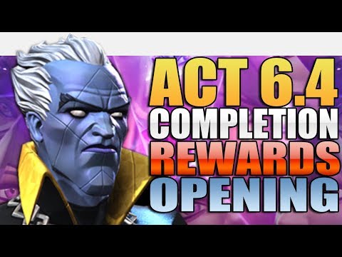Act 6.4 Completion Rewards Opening - Double 6 Star + 5 Star Nexus - Marvel Contest Of Champions