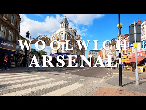 Walking in Woolwich Arsenal - Powis Street and Hare Street - South East London - Greenwich