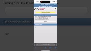 How to confirm your schedule in ABI.